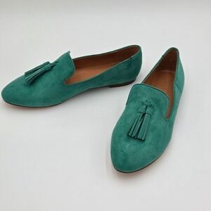 J. Crew Teal Tassel Loafers